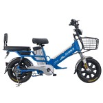 16 inch double battery integrated wheel long distance electric bike 350W brushless gearless motor lithium battery